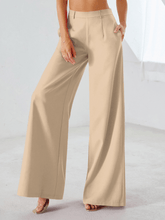 Zip Back Wide Leg Pants - Shah S. Sahota